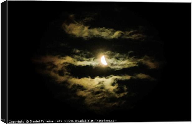 Moonscape Zoom Night Scene Canvas Print by Daniel Ferreira-Leite