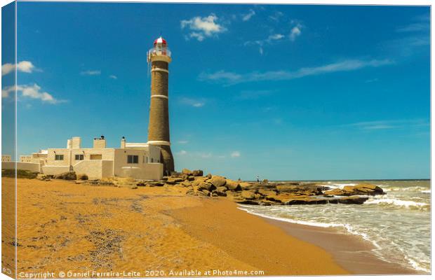 Jose Ignacio Lighthouse and the Beach Canvas Print by Daniel Ferreira-Leite