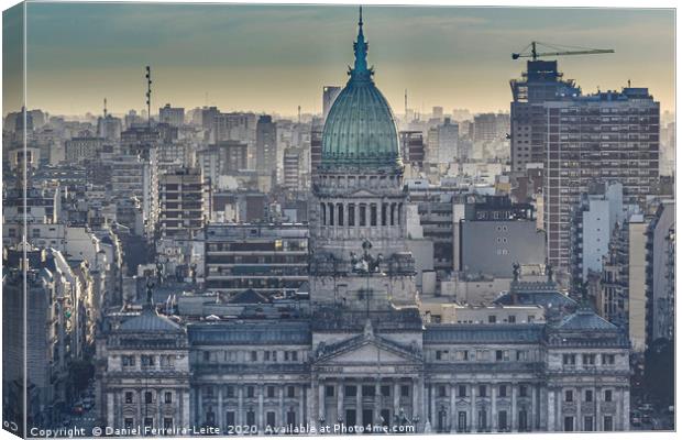 Aerial View of Buenos Aires Argentina Canvas Print by Daniel Ferreira-Leite