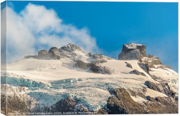 Snowy Andes Mountains, Patagonia - Argentina Canvas Print by Daniel Ferreira-Leite