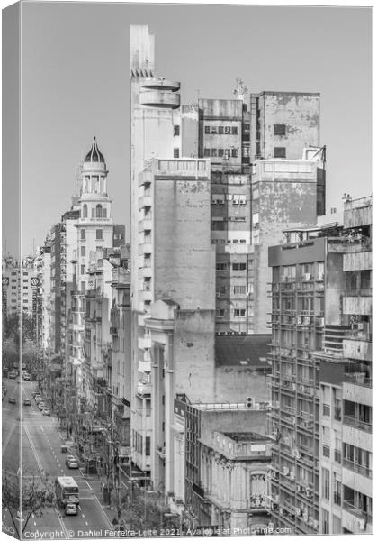 Aerial View of Montevideo Uruguay Canvas Print by Daniel Ferreira-Leite