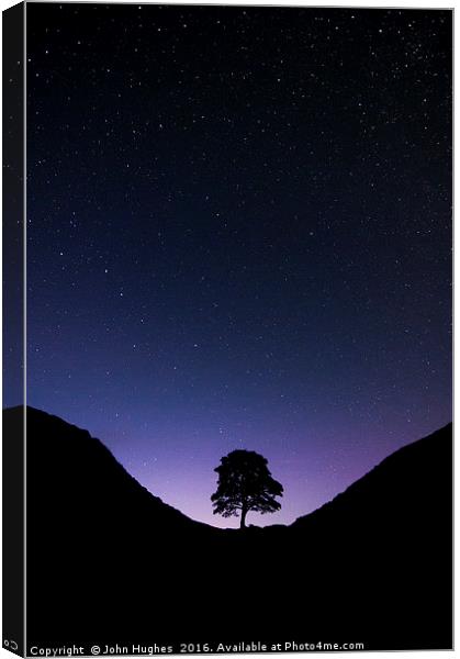 Sycamore Gap Canvas Print by John Hughes