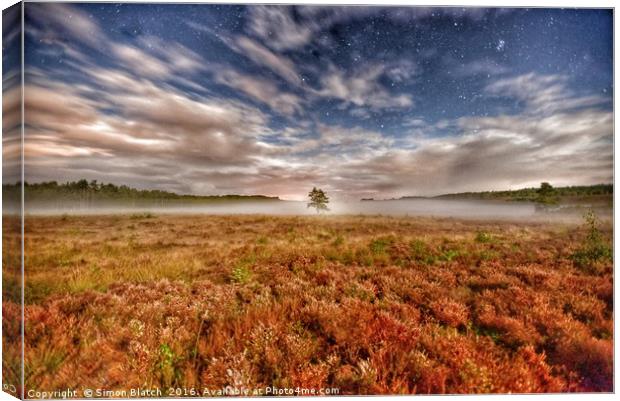 When the fog rolls in Canvas Print by Simon Blatch