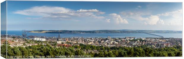 Dundee City Panorama Canvas Print by Craig Doogan
