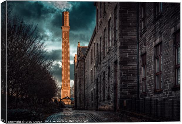 Cox's Stack Lochee - Dundee Canvas Print by Craig Doogan