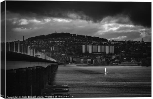 Tay Sailboat - Dundee Canvas Print by Craig Doogan