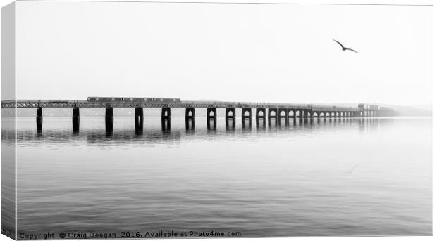 Dundee Tay Rail Bridge Canvas Print by Craig Doogan