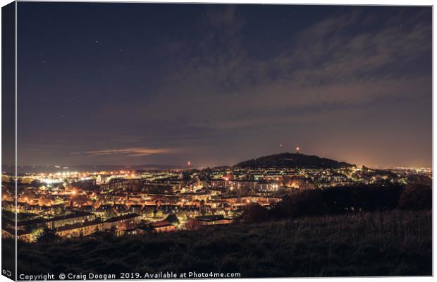 Dundee Law Hill Canvas Print by Craig Doogan