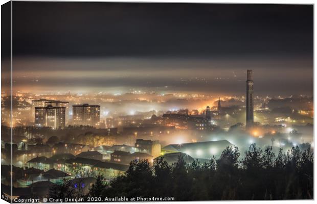 Dundee City - Foggy West End Canvas Print by Craig Doogan