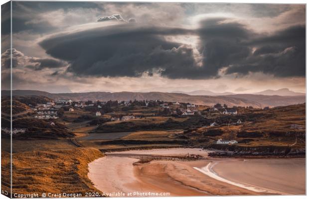 Farr Bay - Bettyhill Canvas Print by Craig Doogan