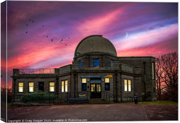 Dundee Mills Observatory Canvas Print by Craig Doogan