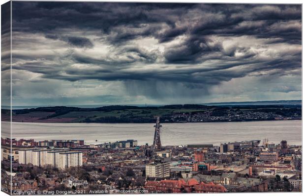 Angry Skies over Dundee Canvas Print by Craig Doogan