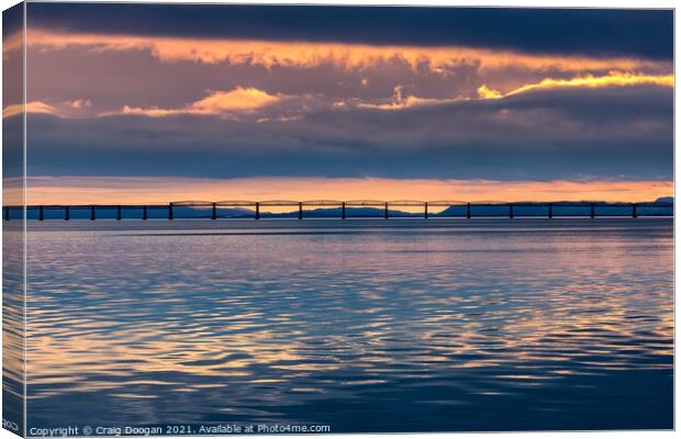 Tay Sunset Canvas Print by Craig Doogan