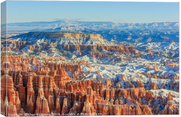 Superb view of Inspiration Point of Bryce Canyon N Canvas Print by Chon Kit Leong