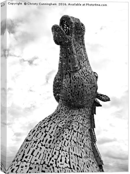 Kelpies 012 Canvas Print by Christy Cunningham