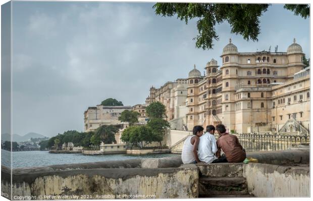 City Palace Canvas Print by Peter Walmsley