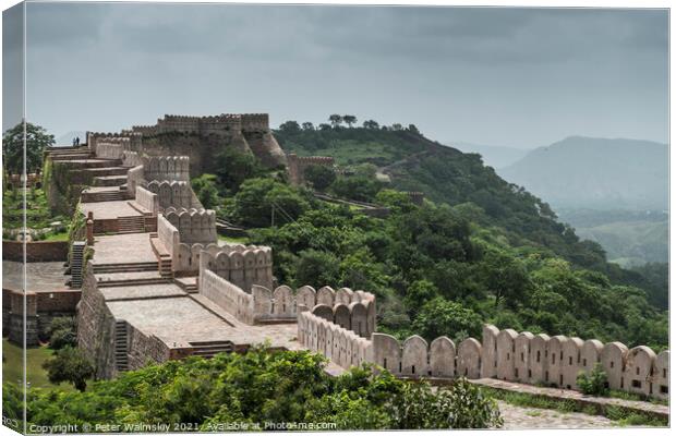 The Great Wall of India Canvas Print by Peter Walmsley
