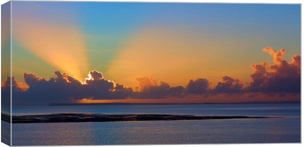 Tropical Sunrise over the Archipelago Canvas Print by Jeremy Hayden