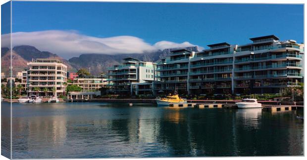 Table Mountain and Apartments Cape Town Canvas Print by Jeremy Hayden