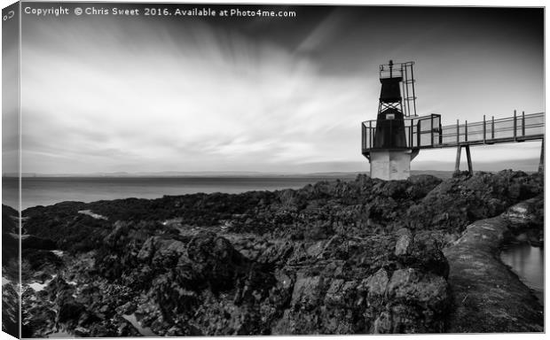 Battery Point Lighthouse Canvas Print by Chris Sweet