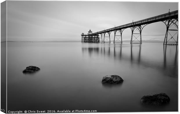 Clevedon Pier Canvas Print by Chris Sweet