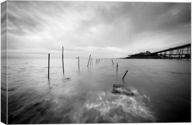 Shrimp Poles Canvas Print by Chris Sweet