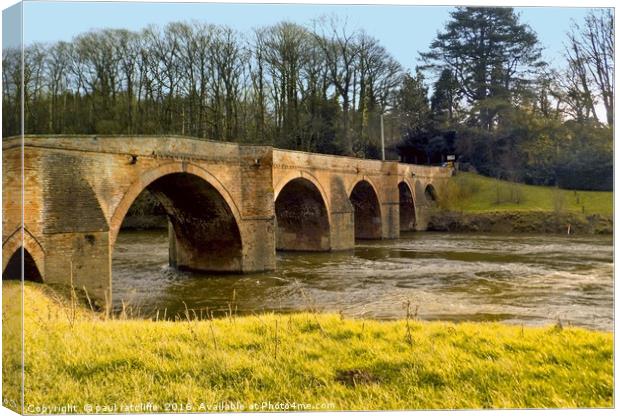 bredwardine bridge Canvas Print by paul ratcliffe