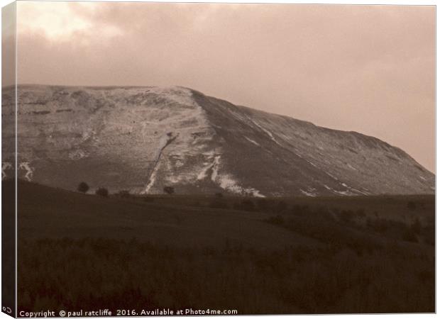 Brecon Beacons Canvas Print by paul ratcliffe