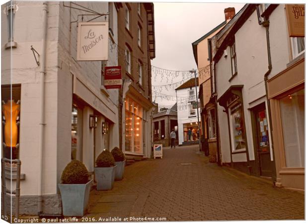 hay on wye,herefordshire Canvas Print by paul ratcliffe