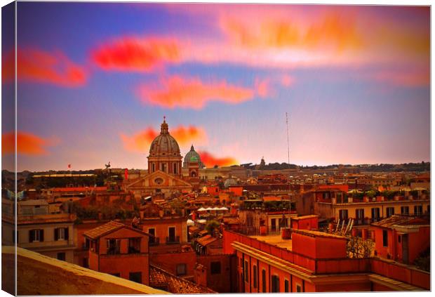 the eternal city Canvas Print by paul ratcliffe