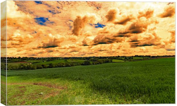 herefordshire landscape Canvas Print by paul ratcliffe
