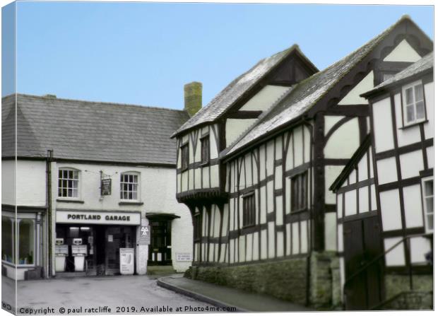 weobley herefordshire Canvas Print by paul ratcliffe