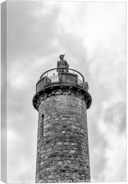 The Jacobite Memorial Monument - Glenfinnan Canvas Print by Paul Cullen