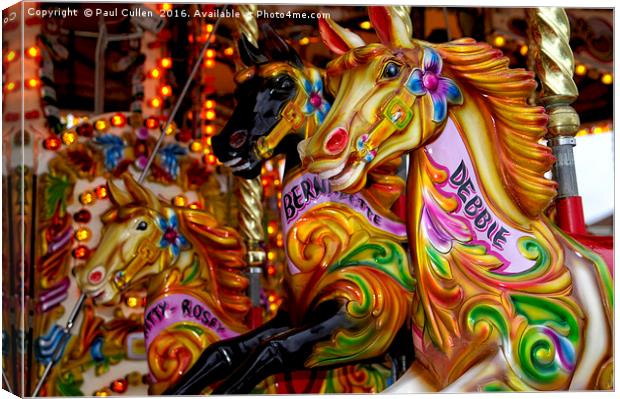 Carousel. Canvas Print by Paul Cullen