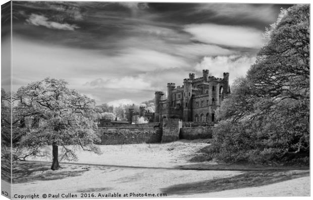 Lowther Castle Monochrome 6 Canvas Print by Paul Cullen