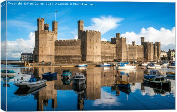 Caernarfon Castle Canvas Print by Paul Cullen