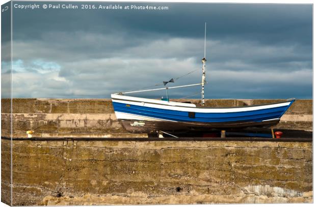 Boat out for winter. Canvas Print by Paul Cullen