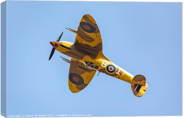 Spitfire LFVc JG891 Canvas Print by Steve de Roeck