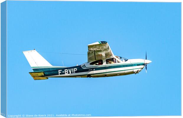 Cessna 177 Cardinal F-BVIP Canvas Print by Steve de Roeck