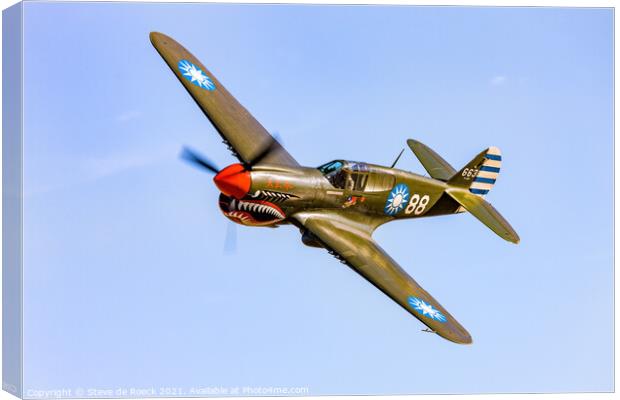 Curtiss P40 Canvas Print by Steve de Roeck