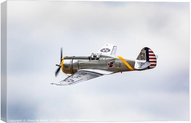 Curtiss P36 Hawk Canvas Print by Steve de Roeck