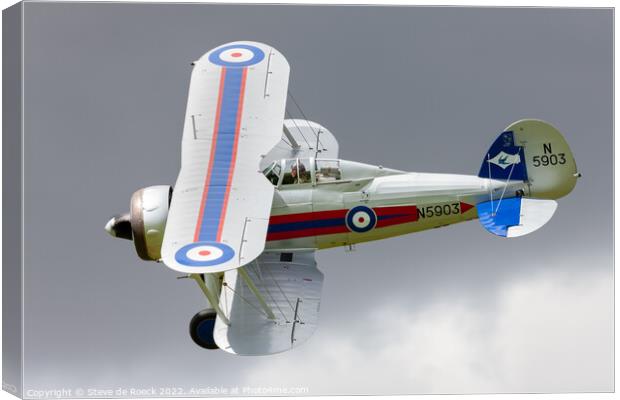 Gloster Gladiator N5903 Canvas Print by Steve de Roeck