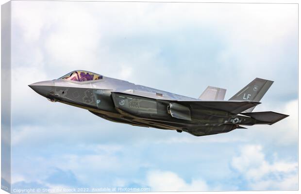 Lockheen Martin F35 Lightning Canvas Print by Steve de Roeck