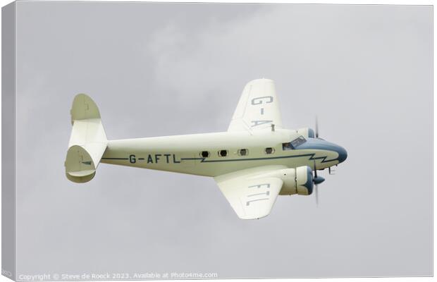 Lockheed Electra Amelia Erhart Canvas Print by Steve de Roeck