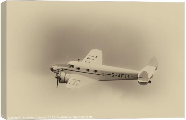 Lockheed Electra Junior Canvas Print by Steve de Roeck