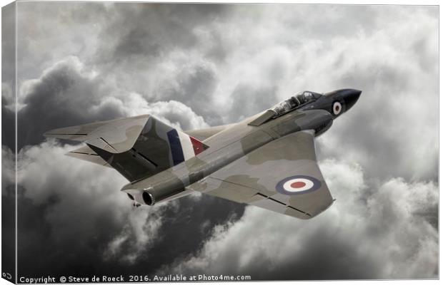Gloster Javelin All Weather Fighter Canvas Print by Steve de Roeck