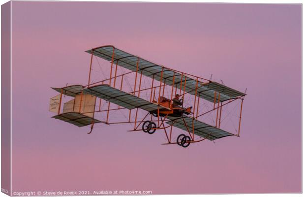 Bristol Boxkite At Sunset. Canvas Print by Steve de Roeck