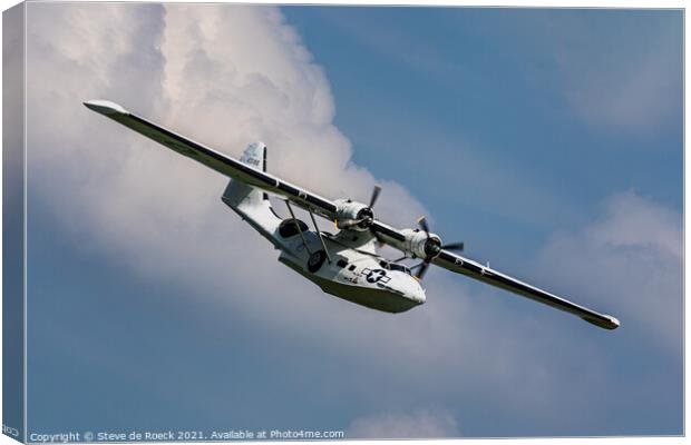 Consolidated PBY Catalina Canvas Print by Steve de Roeck