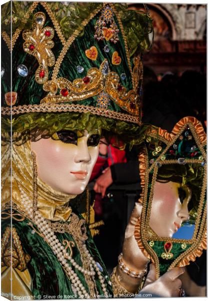 Carnevale di Venezia Canvas Print by Steve de Roeck