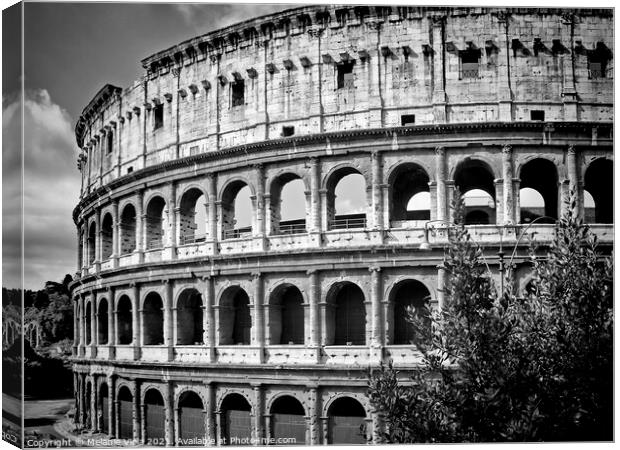 ROME Colosseum Canvas Print by Melanie Viola
